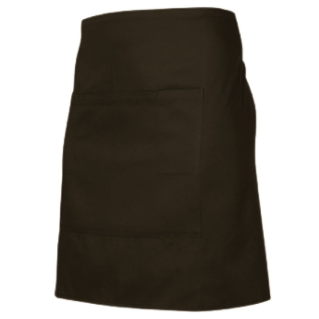 Short Waisted Apron With Pocket