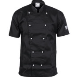 DNC- Black Short Sleeve Chef Jacket- 4XL