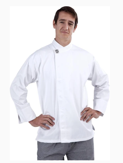 Global Chef- White Long Sleeve Chef Jacket