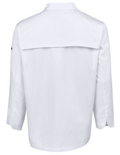 Load image into Gallery viewer, JB&#39;s Wear- White Long Sleeve Vented Chef Jacket
