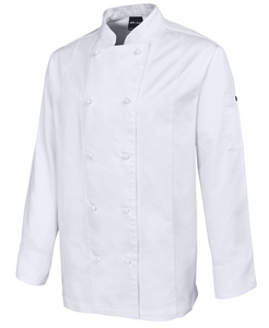 JB's Wear- White Long Sleeve Vented Chef Jacket