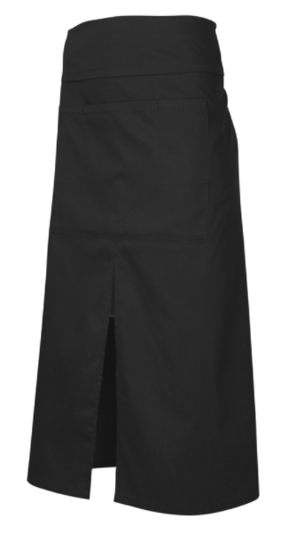 Long Waist Apron W/Split & Pocket