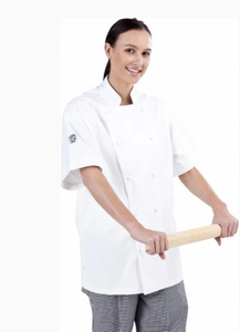 Global Chef- White Short Sleeve Chef Jacket